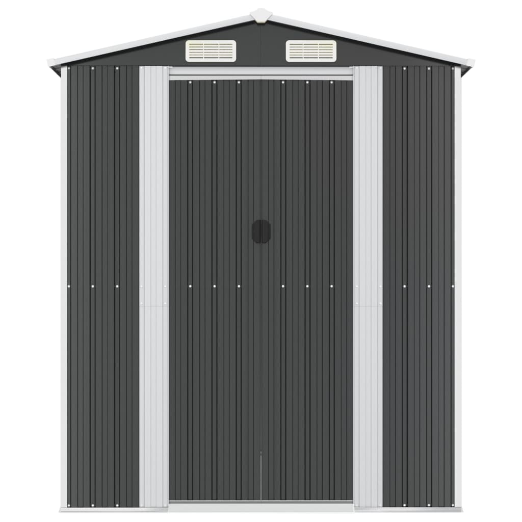 Vidaxl jardin hangar 192x274x223 cm anthracite en acier galvanisé -colore