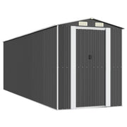 Vidaxl jardin hangar 192x606x223 cm anthracite en acier galvanisé -colore - afbeelding 2