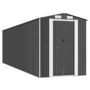 Vidaxl hangar de jardin 192x689x223 cm anthracite en acier galvanisé -colore - afbeelding 2