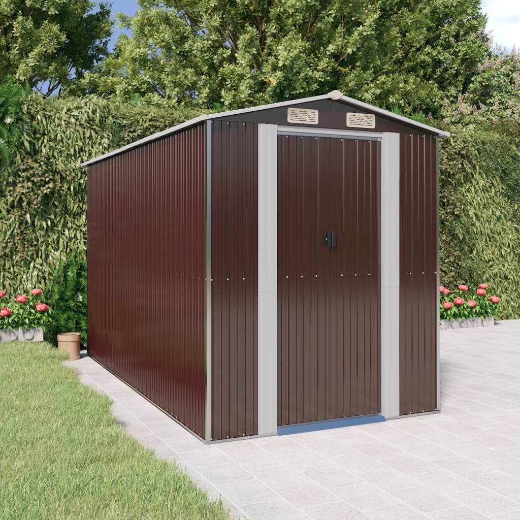 SHED JARDINE VIDAXL 192X357X223 CM GALVANISÉ ACI