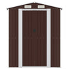 SHED JARDINE VIDAXL 192X440X223 CM en acier galvanisé brun foncé