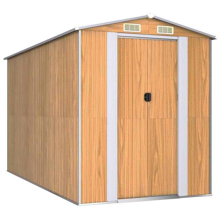 SHED JARDINE VIDAXL 192X357X223 CM GALVANISÉ ACI