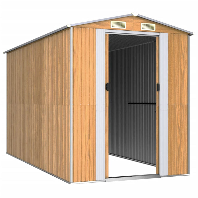 SHED JARDINE VIDAXL 192X357X223 CM GALVANISÉ ACI