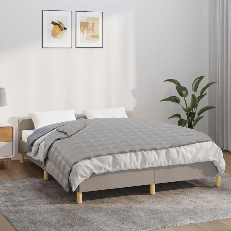 VIDAXL FAIBLAGE COUVERTURE 120x180 cm 5 kg de gris de tissu