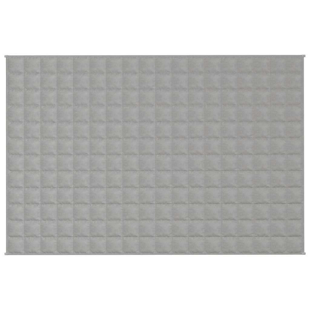 VIDAXL FAIBLAGE COUVERTURE 120x180 cm 9 kg de gris de tissu