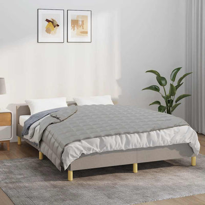 VIDAXL FAIBLAGE COUVERTURE 120x180 cm 9 kg de gris de tissu