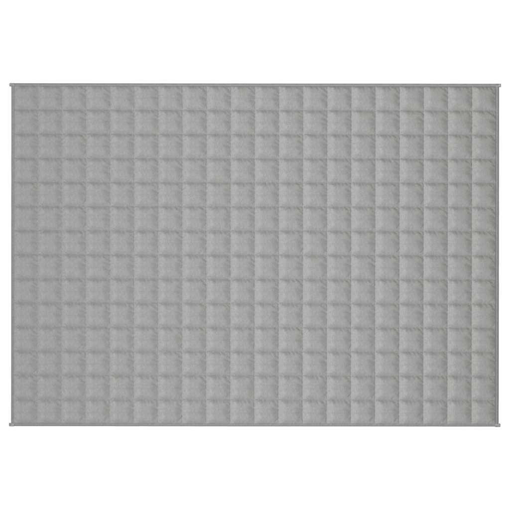 VIDAXL FAIBLAGE COUVERTURE 138x200 cm 6 kg de gris de tissu