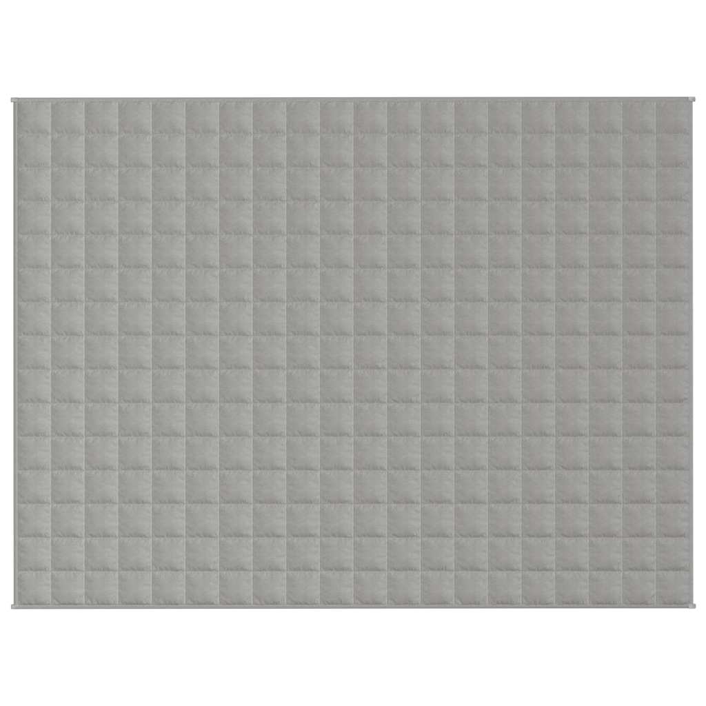 VIDAXL FAIBLAGE COUVERTURE 150x200 cm 7 kg de gris de tissu