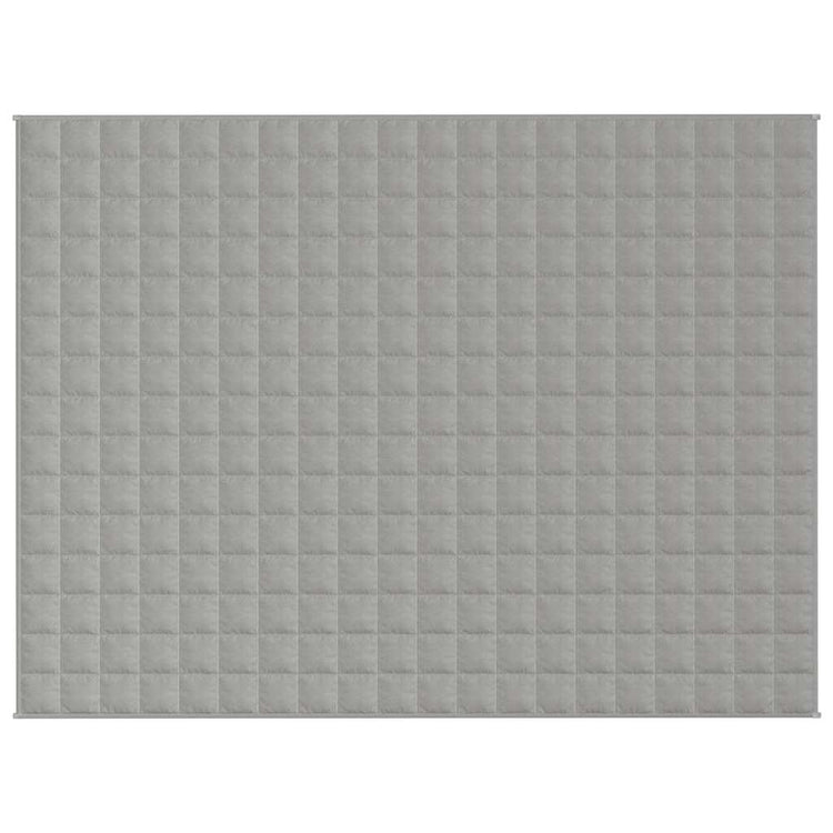 VIDAXL FAIBLAGE COUVERTURE 150x200 cm 7 kg de gris de tissu