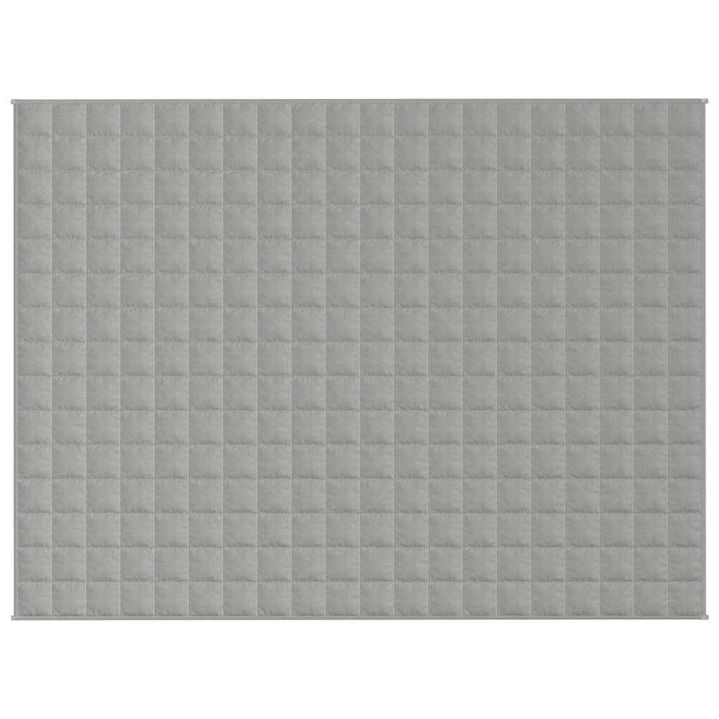 VIDAXL FAIBLAGE COUVERTURE 150x200 cm 11 kg de gris de tissu