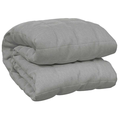 VIDAXL FAIBLAGE COUVERTURE 155X220 cm 7 kg de gris de tissu