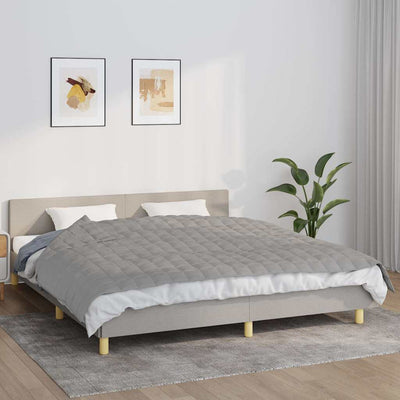 VIDAXL FAIBLAGE COUVERTURE 155X220 cm 7 kg de gris de tissu