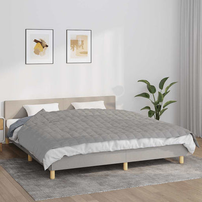 VIDAXL FAIBLAGE COUVERTURE 155X220 cm 11 kg tissu gris