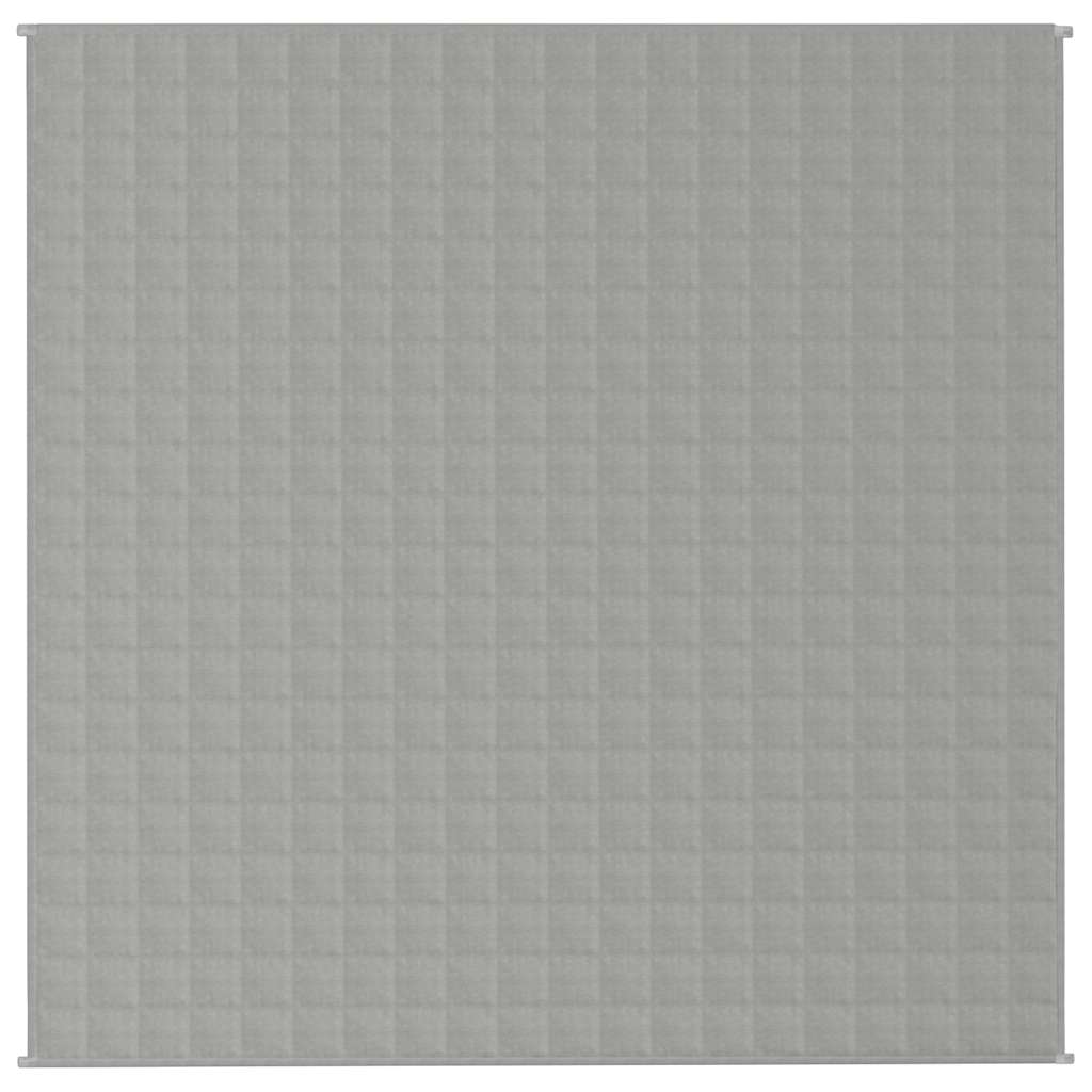 VIDAXL FAIBLAGE COUVERTURE 200X200 cm 13 kg de gris de tissu