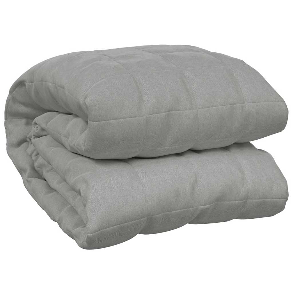 VIDAXL FAIBLAGE COUVERTURE 200X225 cm 9 kg de gris de tissu