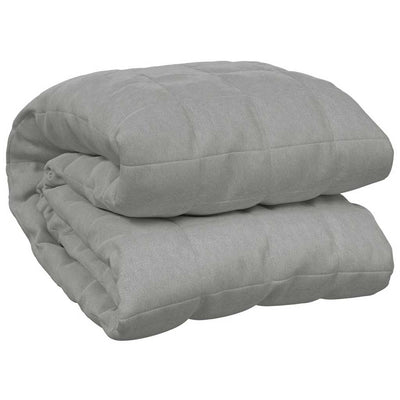 VIDAXL FAIBLAGE COUVERTURE 200X225 cm 9 kg de gris de tissu