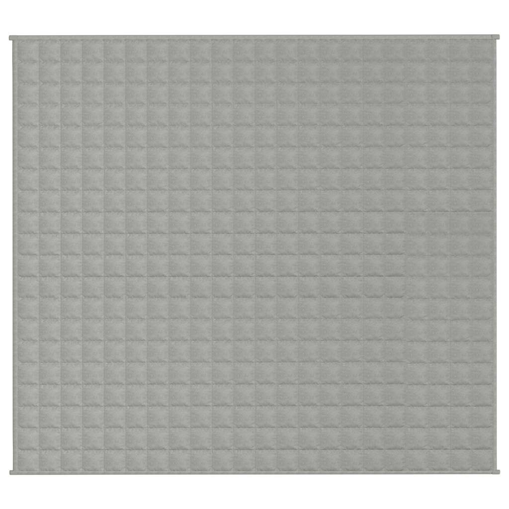 VIDAXL FAIBLAGE COUVERTURE 200X225 cm 9 kg de gris de tissu