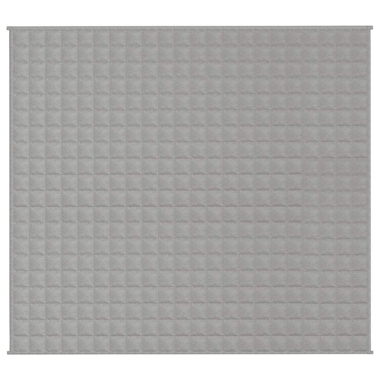VIDAXL FAIBLAGE COUVERTURE 200X225 cm 13 kg de gris de tissu