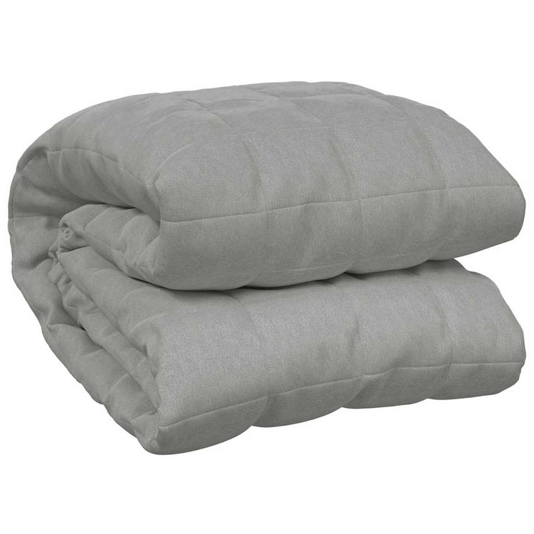 VIDAXL FAIBLAGE COUVERTURE 220X235 cm 11 kg tissu gris