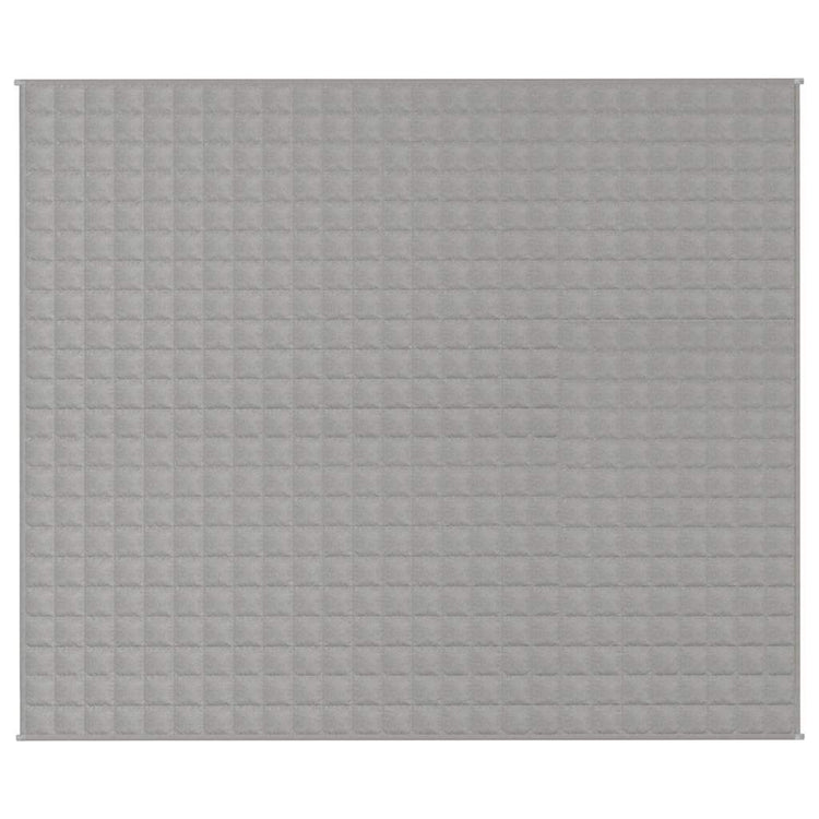 VIDAXL FAIBLAGE COUVERTURE 220X260 cm 11 kg tissu gris