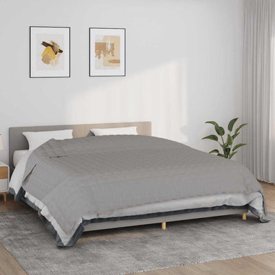 VIDAXL FAIBLAGE COUVERTURE 235x290 cm 15 kg de gris de tissu