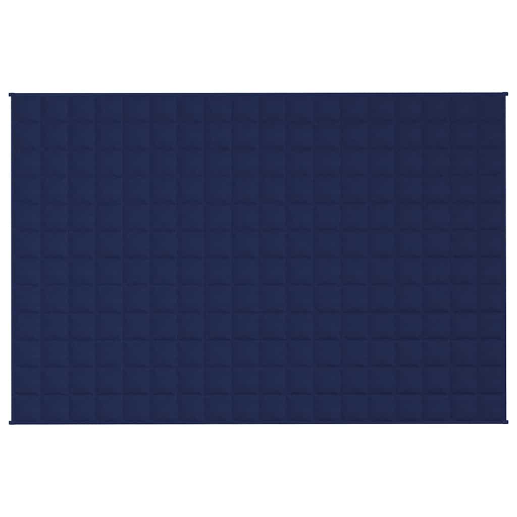 VIDAXL FAIBLAGE COUVERTURE 120x180 cm 5 kg de tissu bleu