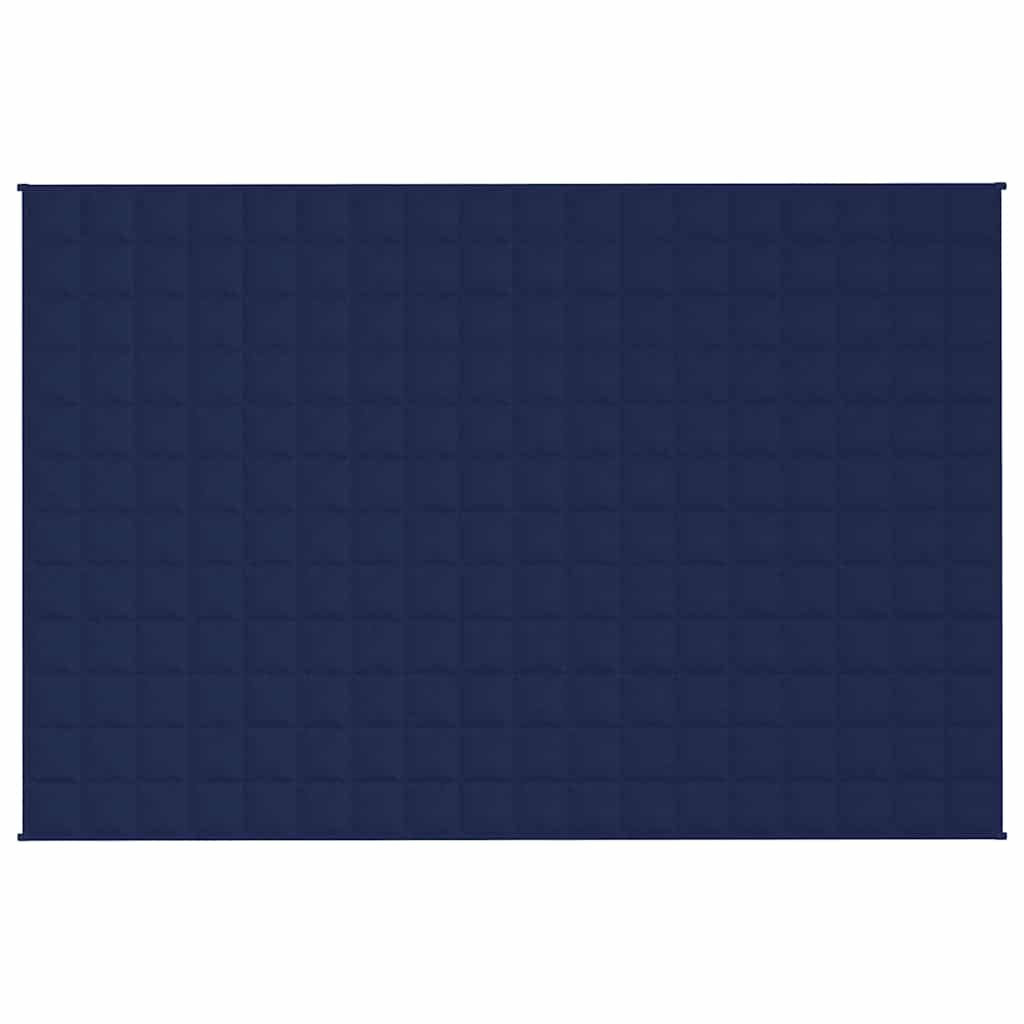 VIDAXL FAIBLAGE COUVERTURE 120x180 cm 9 kg de tissu bleu