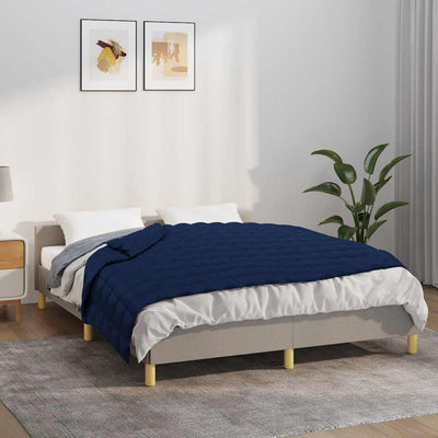 VIDAXL FAIBLAGE COUVERTURE 138X200 cm 6 kg de tissu bleu