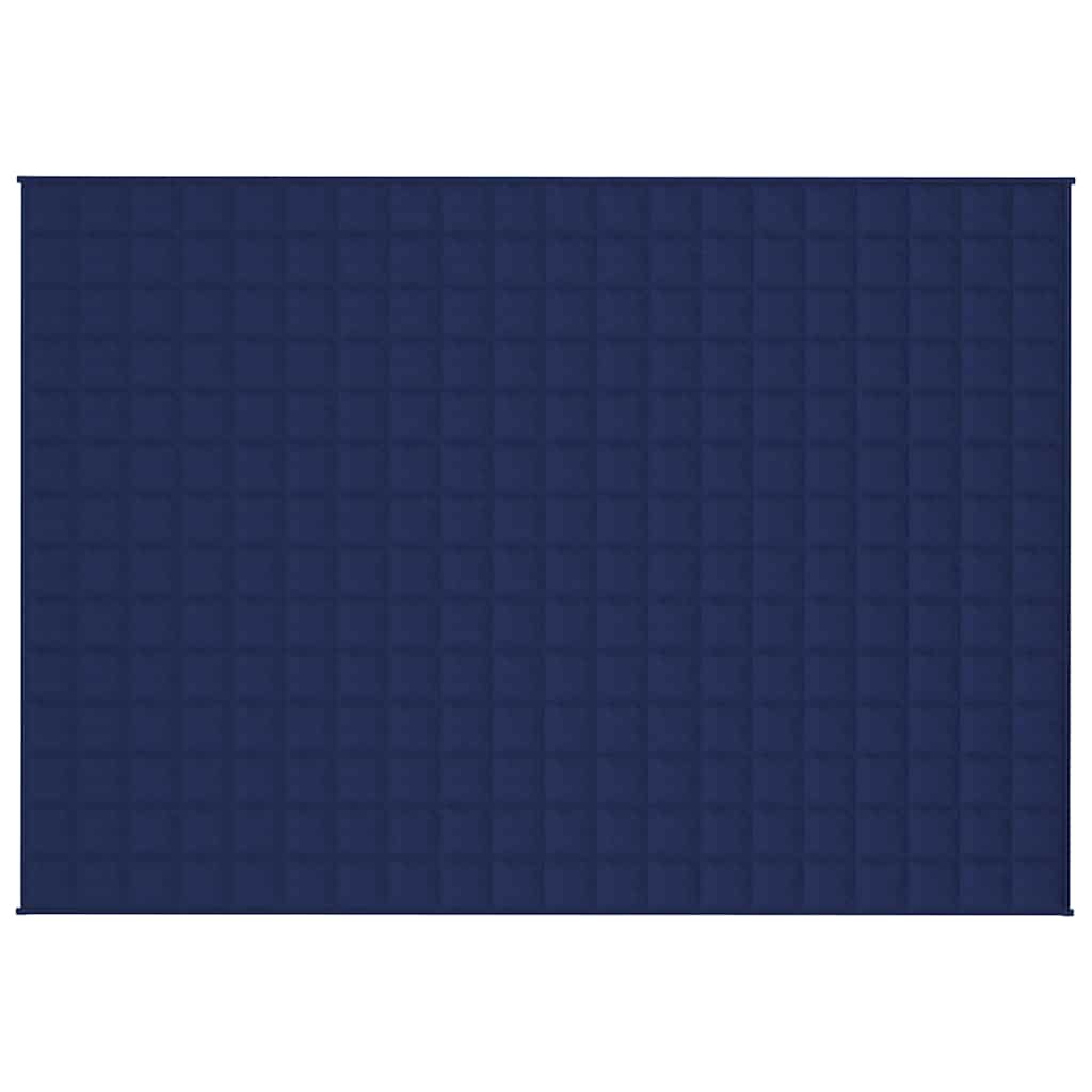 VIDAXL FAIBLAGE COUVERTURE 138X200 cm 10 kg de tissu bleu