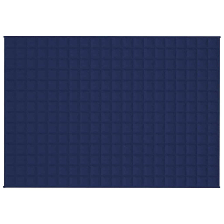 VIDAXL FAIBLAGE COUVERTURE 138X200 cm 10 kg de tissu bleu