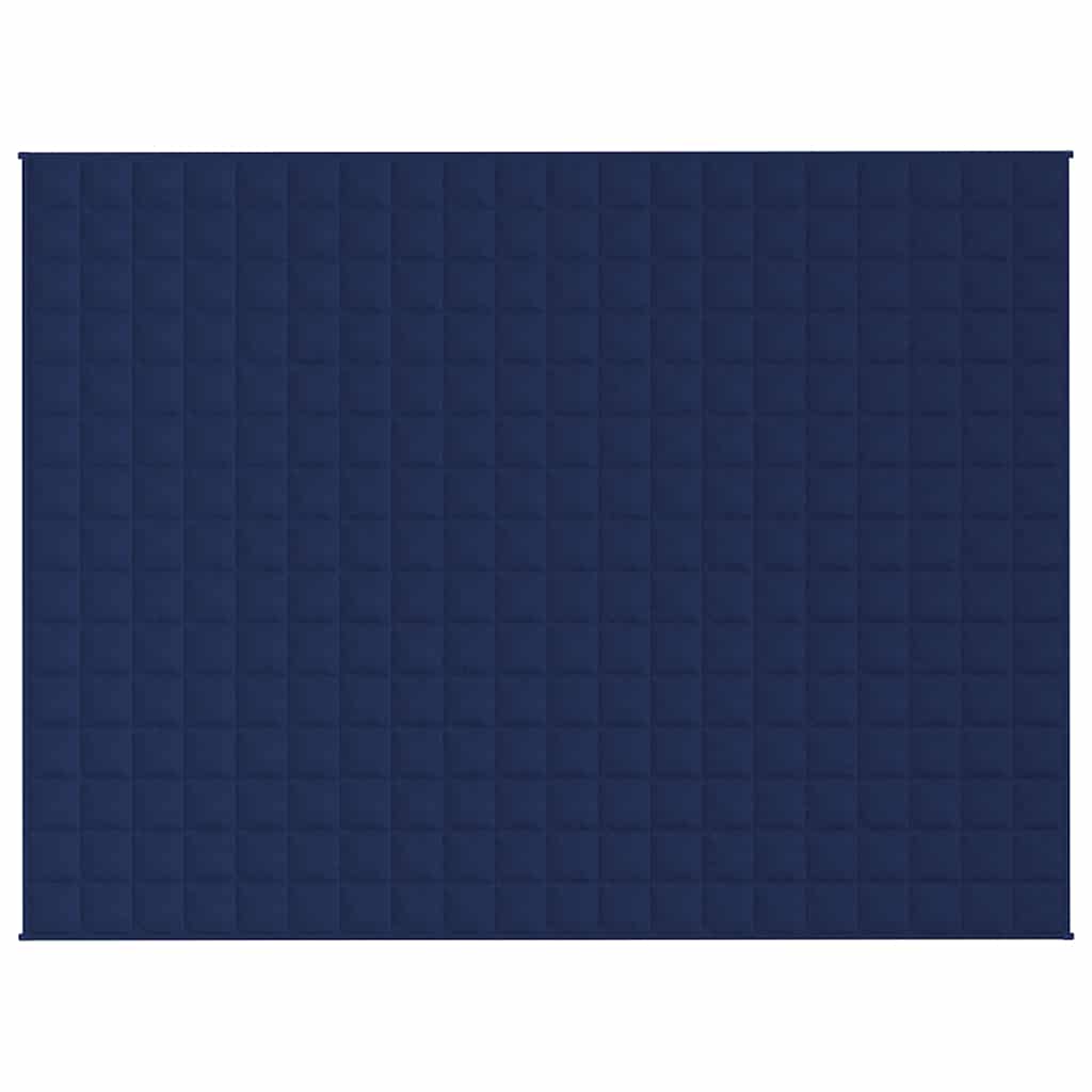 VIDAXL FAIBLAGE COUVERTURE 150x200 cm 11 kg de tissu bleu