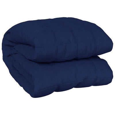 VIDAXL FAIBLAGE COUVERTURE 200x200 cm 9 kg de tissu bleu