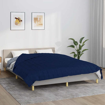 VIDAXL FAIBLAGE COUVERTURE 200x200 cm 9 kg de tissu bleu