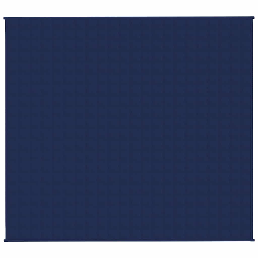 VIDAXL FAIBLAGE COUVERTURE 200X225 cm 9 kg de tissu bleu