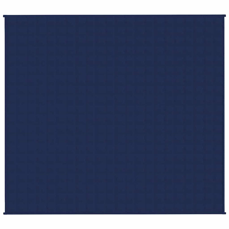 VIDAXL FAIBLAGE COUVERTURE 200X225 cm 9 kg de tissu bleu