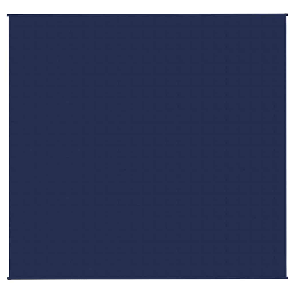 VIDAXL FAIBLAGE COUVERTURE 220X235 cm 15 kg de tissu bleu