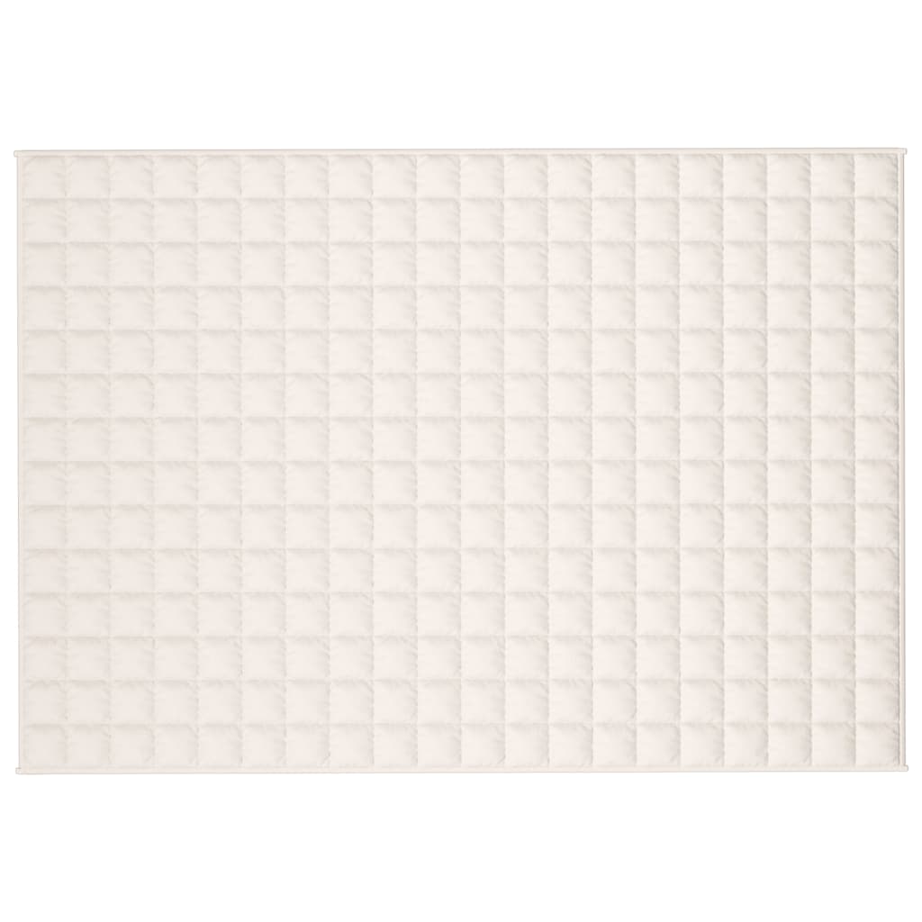 VIDAXL FAIBLAGE COUVERTURE 138x200 cm 10 kg Tissu léger Crème