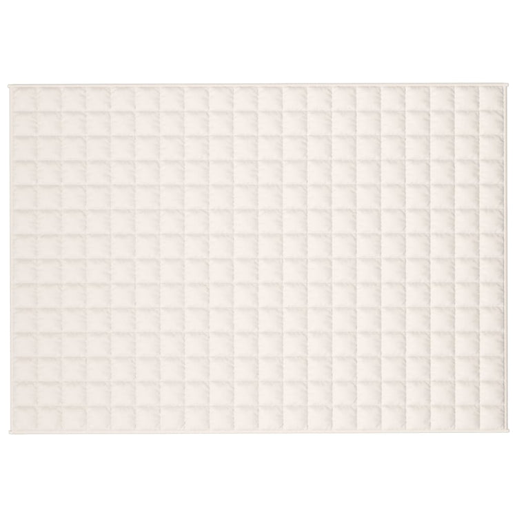 VIDAXL FAIBLAGE COUVERTURE 138x200 cm 10 kg Tissu léger Crème