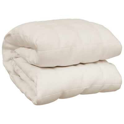 VIDAXL FAIBLAGE COUVERTURE 150x200 cm 11 kg Tissu léger Crème