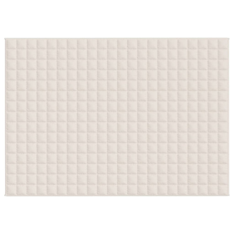 VIDAXL FAIBLAGE COUVERTURE 155X220 cm 11 kg Tissu léger Crème
