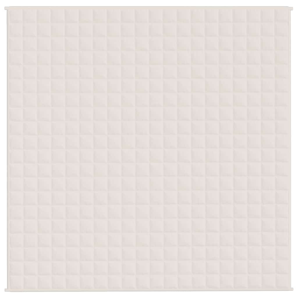 Vidaxl Faibleage Couverture 200x200 cm 9 kg de crème légère en tissu -colore