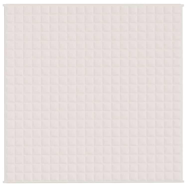Vidaxl Faibleage Couverture 200x200 cm 9 kg de crème légère en tissu -colore