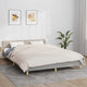 Vidaxl Faibleage Couverture 200x200 cm 9 kg de crème légère en tissu -colore