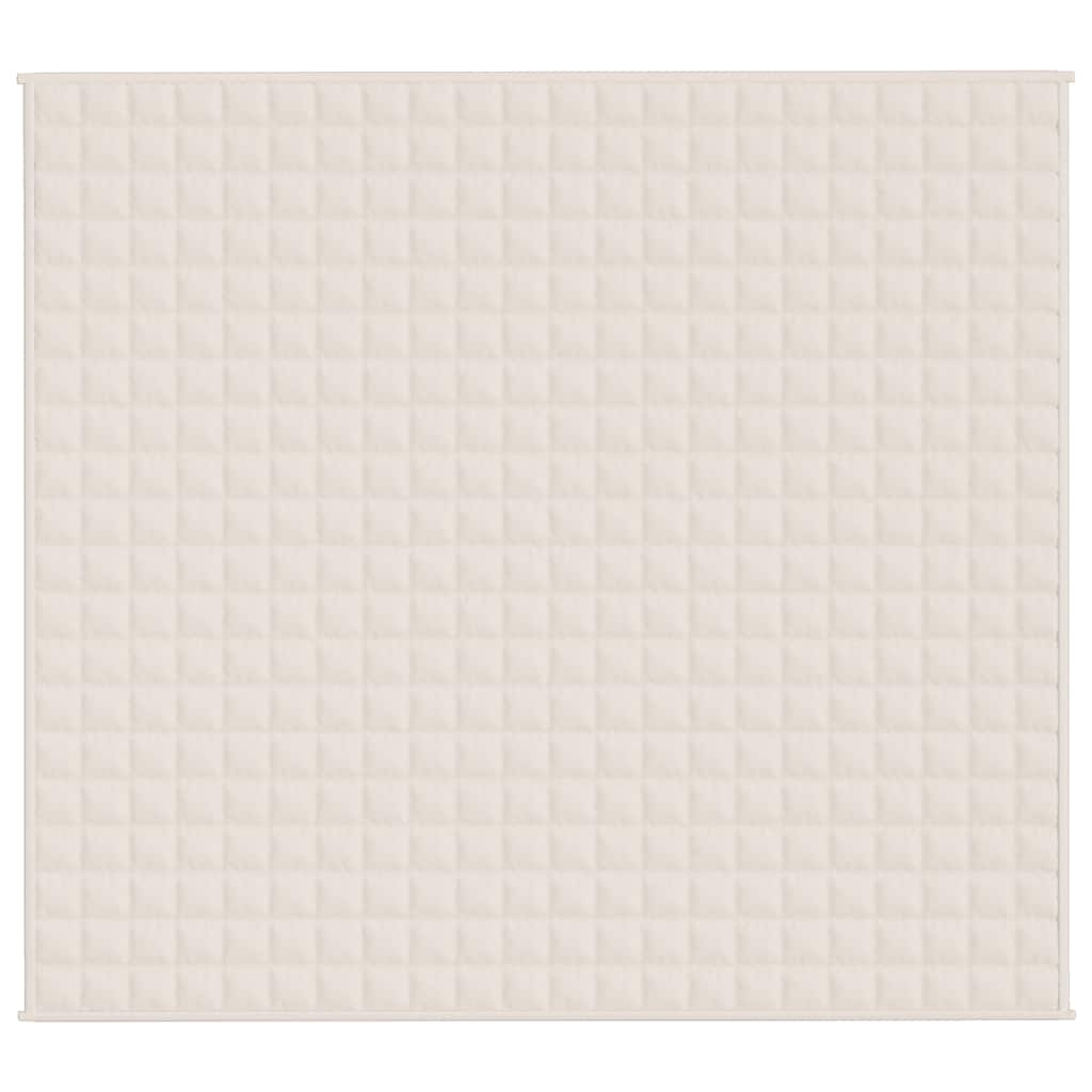 Vidaxl Faibleage Couverture 200x225 cm 9 kg Tissu léger Crème