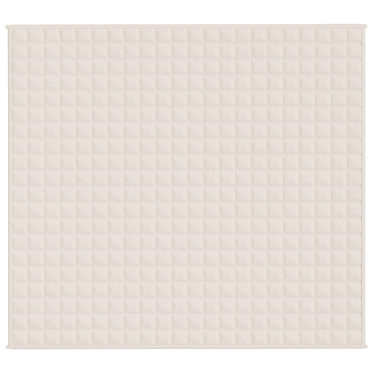 Vidaxl Faibleage Couverture 200x225 cm 9 kg Tissu léger Crème