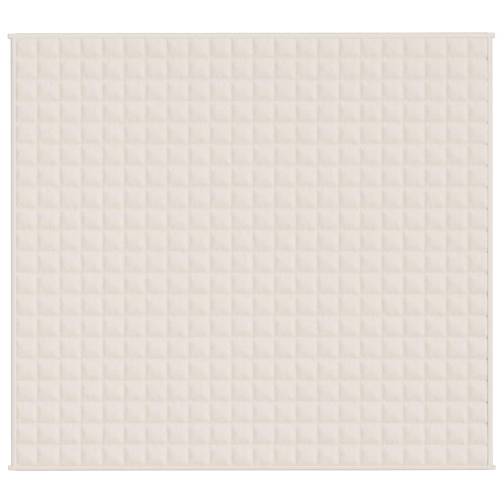 Vidaxl Faibleage Couverture 200x225 cm 13 kg Tissu léger Crème
