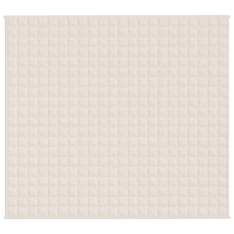 Vidaxl Faibleage Couverture 200x225 cm 13 kg Tissu léger Crème