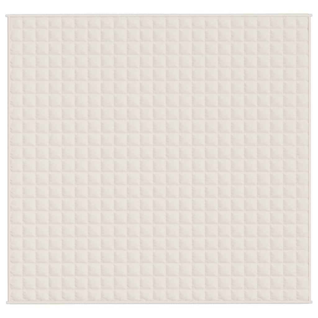 VIDAXL FAIBLAGE COUVERTURE 220X235 cm 15 kg de crème légère en tissu -colore
