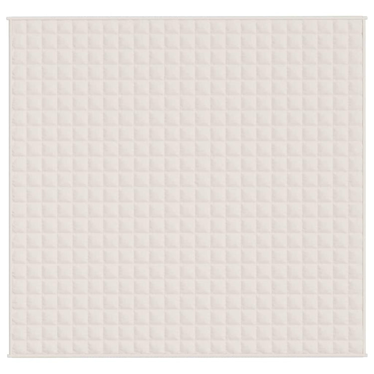 VIDAXL FAIBLAGE COUVERTURE 220X235 cm 15 kg de crème légère en tissu -colore
