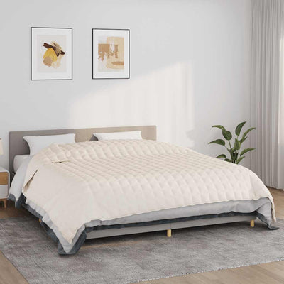 VIDAXL FAIBLAGE CAVENET 235X290 CM 15 kg Tissu Light Cream -Colored